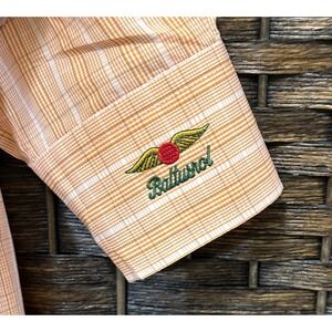 Peter Millar Button Down L Shirt Mens 100% Cotton Long Sleeve